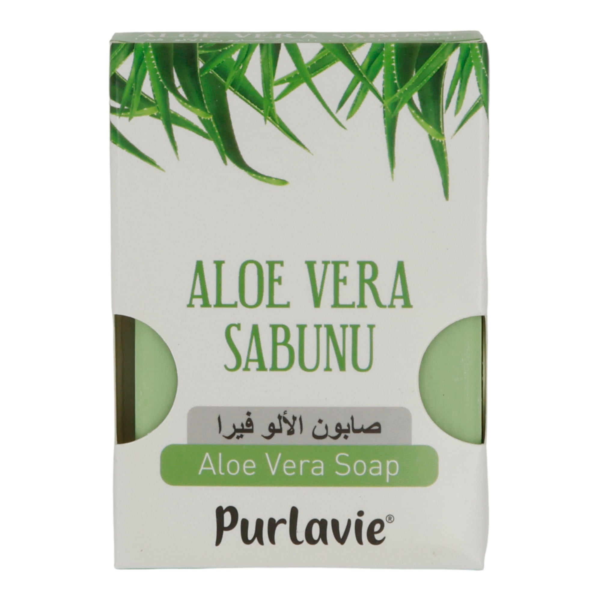 Seife Purlavie | Aloe Vera Seife | milde Pflanzenseife mit Feuchtigkeitspflege | 100g PURLAVIE